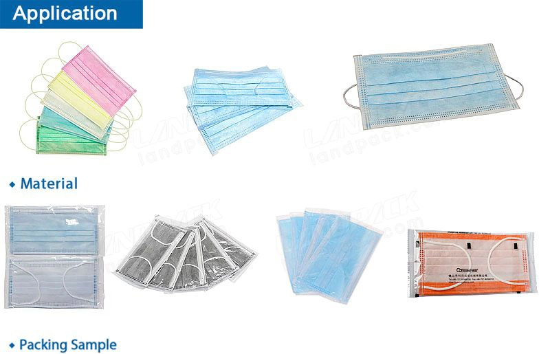 Automatic Single Piece Disposable Surgical Face Mask Packing Machine